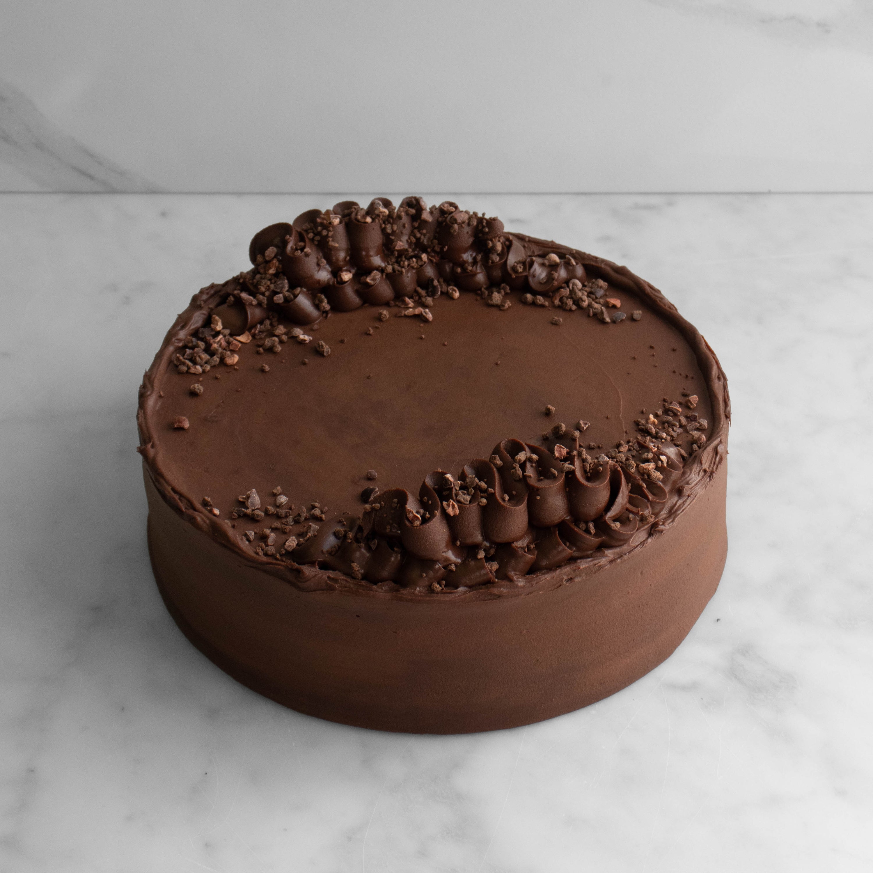 Dark Chocolate Ganache Cake