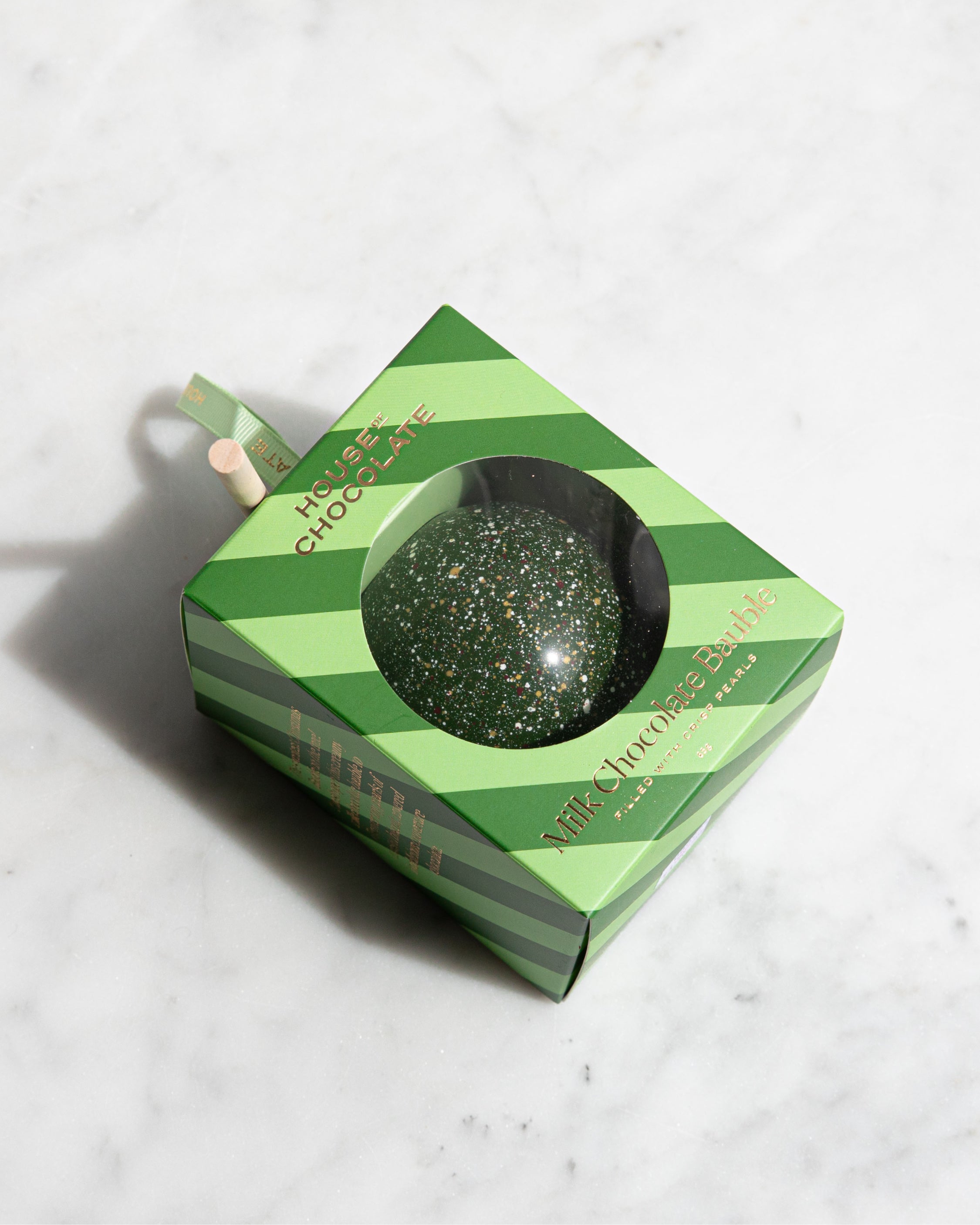 Smashable Chocolate Bauble Green