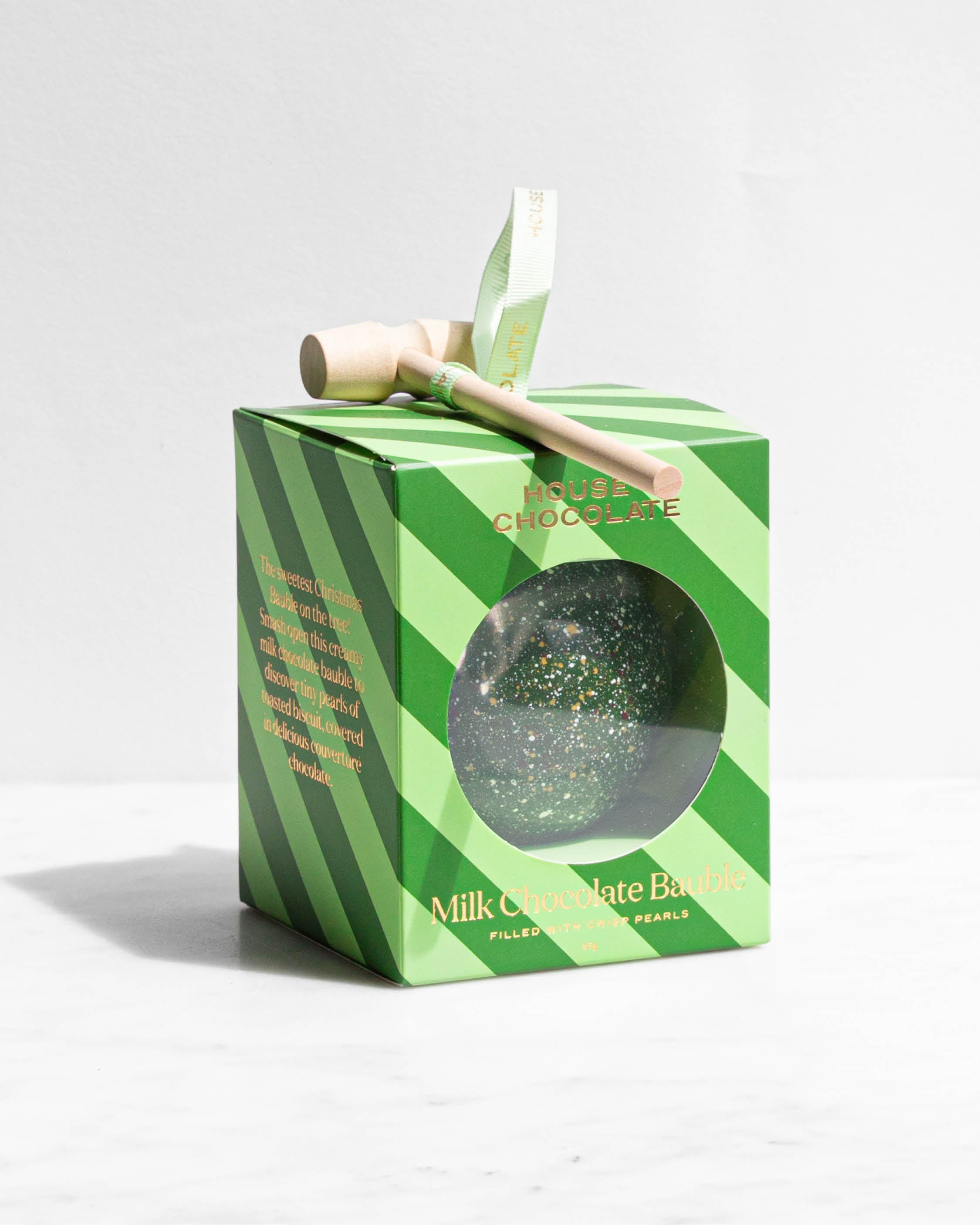 Smashable Chocolate Bauble Green