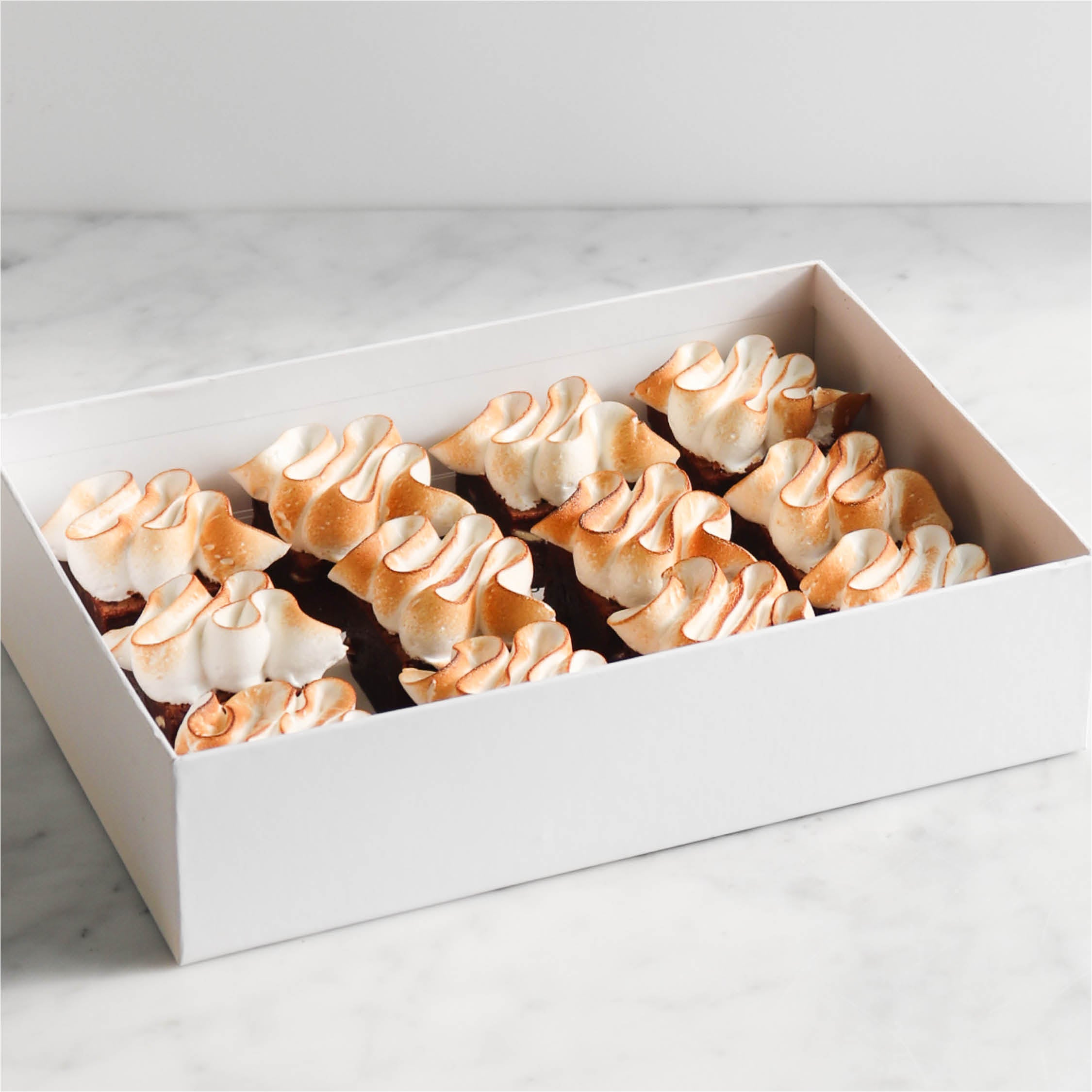 Torched Meringue Chocolate Brownie Gift Box