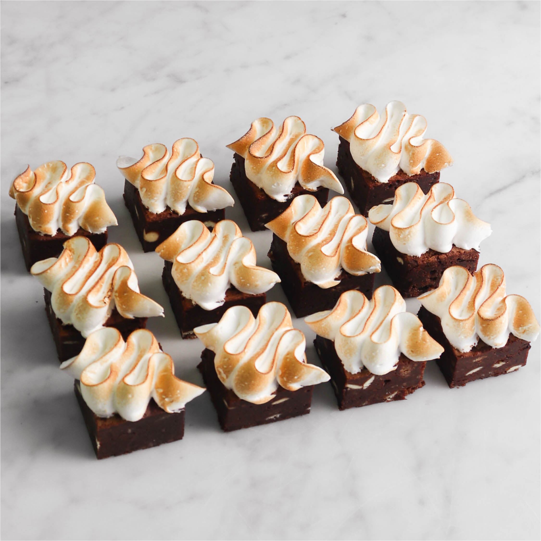 Torched Meringue Chocolate Brownie Gift Box