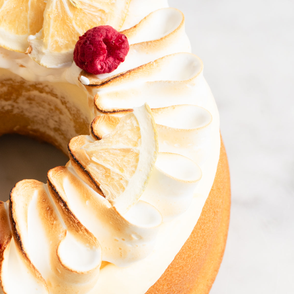 Lemon Meringue Bundt Cake