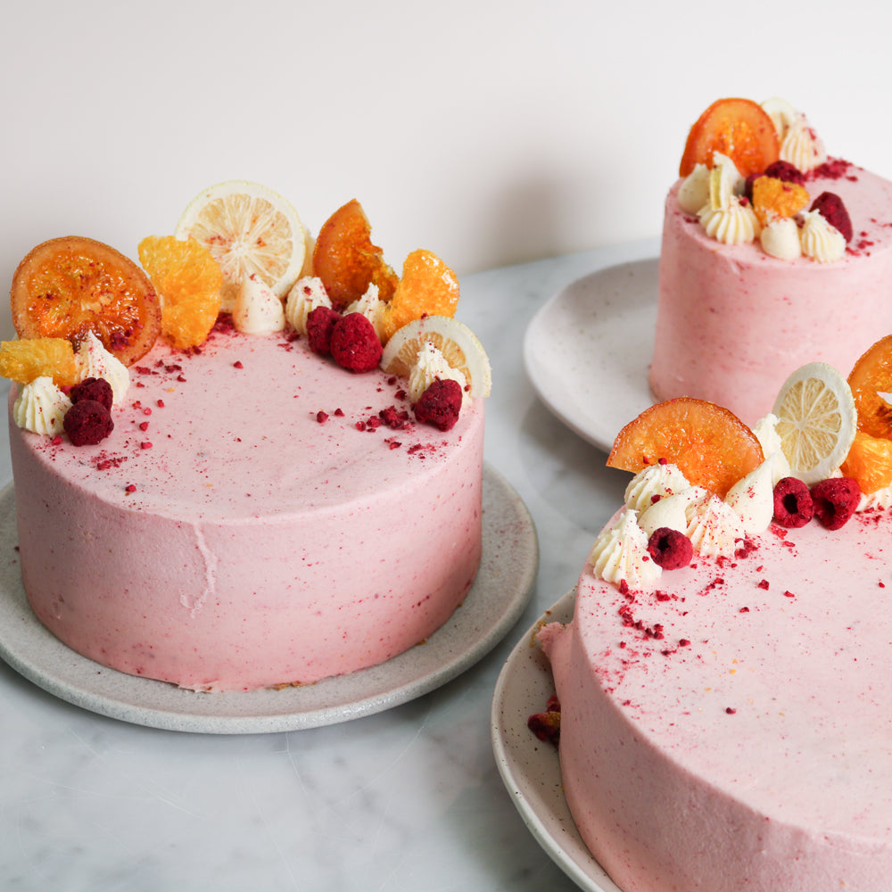 Flourless Raspberry and Citrus Cake | Gluten Free