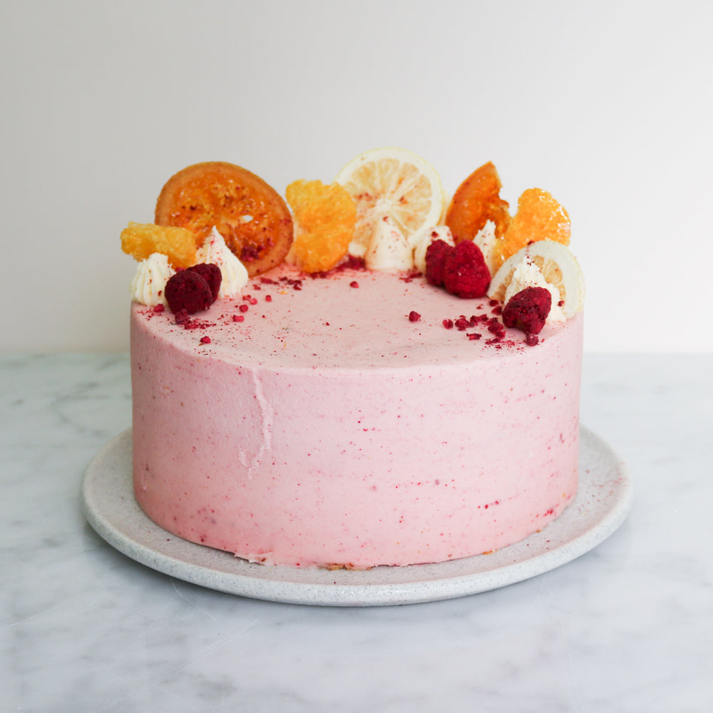 Flourless Raspberry and Citrus Cake | Gluten Free