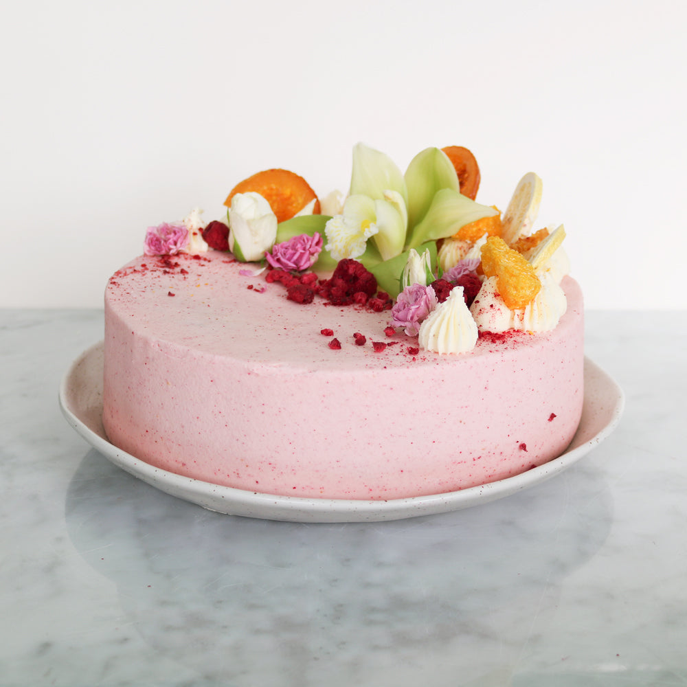 Flourless Raspberry and Citrus Cake | Gluten Free